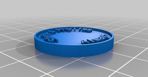 stefi phyliss's coin stefi01 3D Models Art & Design 2D Plates Logos customized thingiverse 3d print model - Mito3D