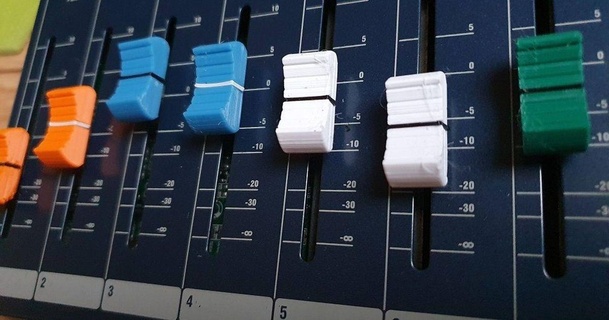 deslizador fader mando sonido yamaha mezclador chico 3D modelos pasatiempo hacedores música behringer 3d print model - Mito3D