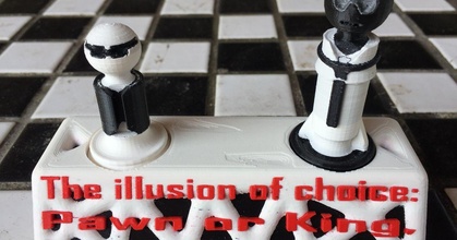 illusion choice asllexicon download free stl model printablescom 3d models toys & games board chess chessdisplay chessking chesspawn 3d print model - Mito3D