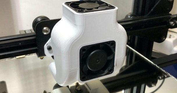 adks ender 3 pro st ventilateur canal v3 adarkstudio 3D modèles imprimantes mises niveau ender3 fanduct héros 3d print model - Mito3D