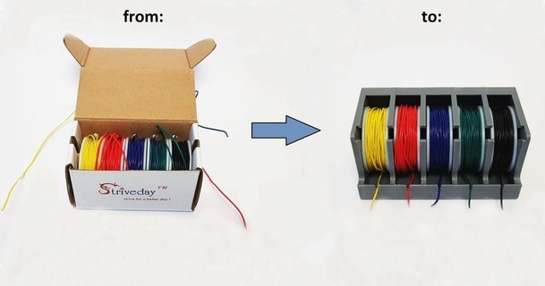 modular wire spool holder sisul 3D Models Hobby & Makers Organizers spoolholder wireholder wirespool 3d print model - Mito3D