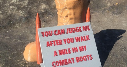 walk mile combat boots asllexicon download free stl model printablescom 3d models art & design designs afghanistan airforce army boot 3d print model - Mito3D