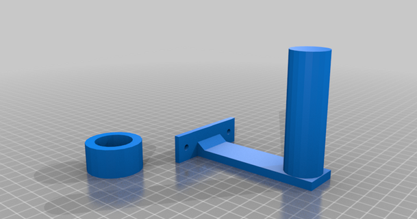 vertical papel toalla soporte nixon 3D modelos casa equipo portarrollos thingiverse 3d print model - Mito3D