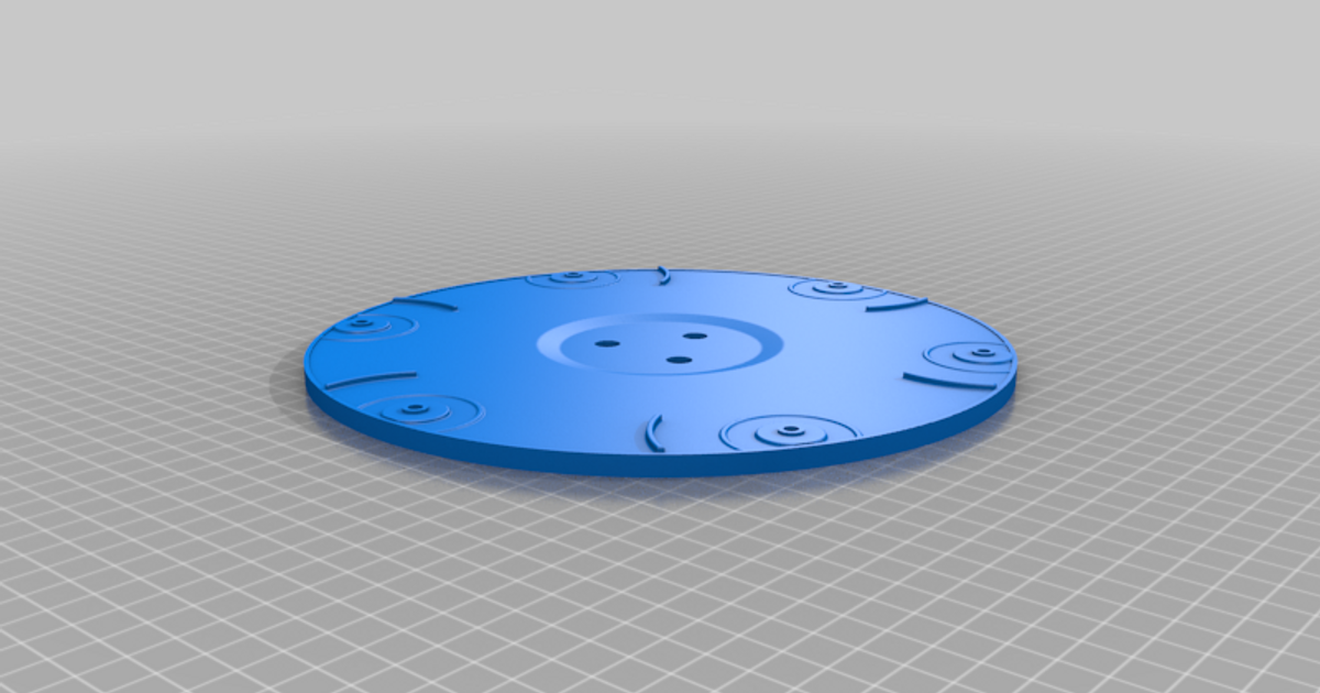220mm cutting disc landroid freman 3D Models Hobby & Makers Tools worx worxlandroid thingiverse 3D print model - Mito3D