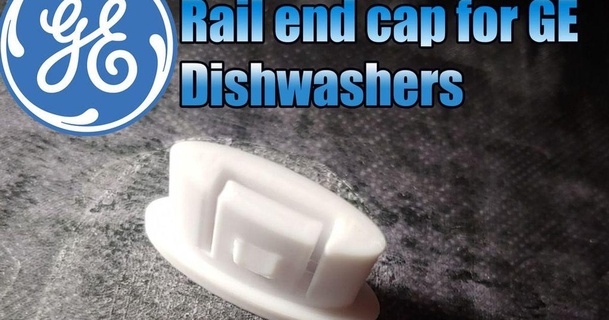 ge dishwasher rail end cap glenn37216 3D Models Household Kitchen clipfordishwasher generalelectric thingiverse 3d print model - Mito3D