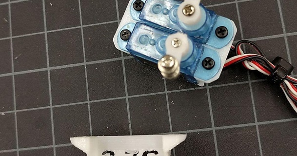 37 gram çift mikro servo binmek om 3D modeller hobi yapımcılar RC robotik şeytani 3d print model - Mito3D