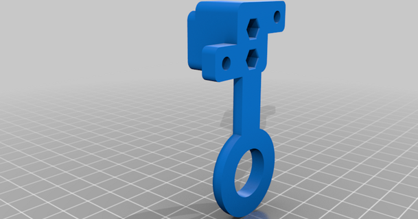 Blatt Schalter Halter Unterstützung Flipper Kabinett Blautopie 3D Modelle Spielzeuge Spiele Blattschalter Flipperteile virtueller thingiverse 3d print model - Mito3D
