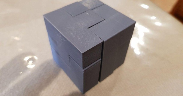 6 pezzo cubo puzzle spencer Graham 3D Modelli giocattoli Giochi Brain teasers thingiverse 3d print model - Mito3D