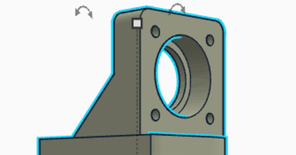 main base remixar v rail monte aparado shifter 3D modelos impressoras Atualizações extrusora Bowden bowdenmount ender3 gimbal 3d print model - Mito3D