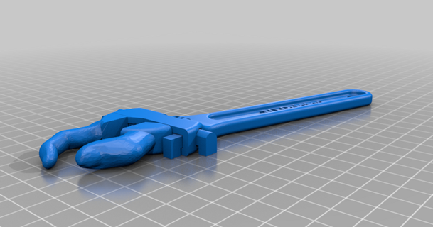 finger tight shifter 3D Models Hobby & Makers Tools joke wrench thingiverse 3d print model - Mito3D