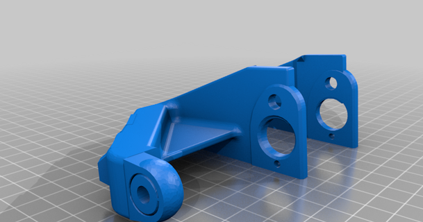 bulldog extruder mount shifter  3D Models  3D Printers  3D Printers - Upgrades bulldog mount thingiverse  3d print model - Mito3D