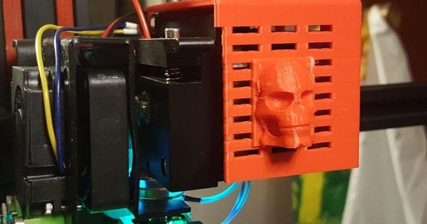 mingda d 2 extrusora 1 cubierta carcasa funda cráneo cambiador 3D modelos impresoras accesorios d2 mingdad2 thingiverse 3d print model - Mito3D
