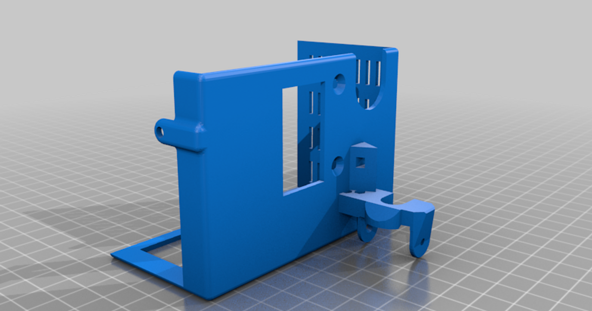 mingda d-2 extruder cover cable chain adapter shifter 3D Models Printers - Upgrades mingdad2extruder mingdad2 thingiverse 3D print model - Mito3D