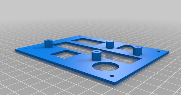 perfurado shifter 3D modelos impressoras acessórios adaptador thingiverse 3d print model - Mito3D
