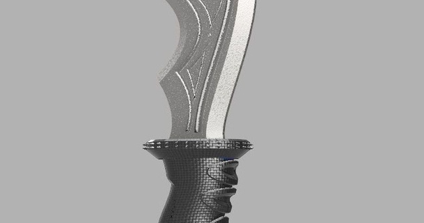 knife moreconfusion 3D Models Costumes & Accessories Props thingiverse 3d print model - Mito3D