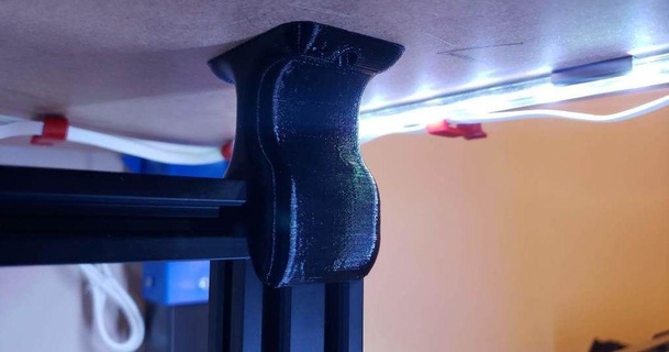 ender 3 cr 10 i3 prusa vertical braçadeira empyrean3d 3D modelos impressoras Atualizações antivibração Preto cr10 crialidade 3d print model - Mito3D