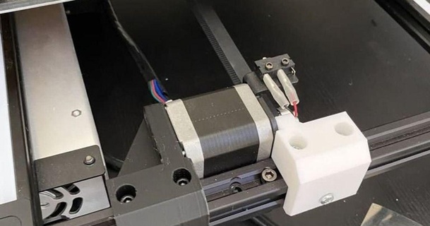 anycubic Quirón axis espalda estabilizador advertencia al1sa 3D modelos impresoras actualizaciones anycubicchiron Motor cama montaje motor paso 3d print model - Mito3D