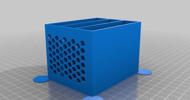 slightly modified drawer box hex pattern sides jneilliii 3D Models Hobby & Makers Tools customizer thingiverse 3d print model - Mito3D