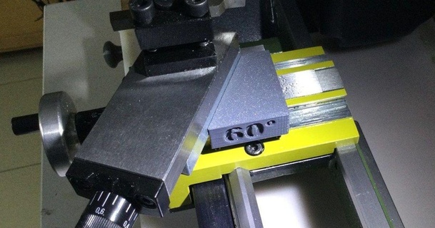 proxxon lathe 250 e angle gauge calibre d'angle john3volts3 3D Models Hobby & Makers Tools pd250 3d print model - Mito3D