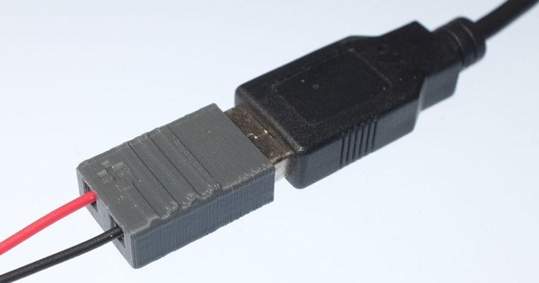 USB dupont adattatore 5v femal john3volts3 3D Modelli passatempo creatori idee femmina thingiverse 3d print model - Mito3D