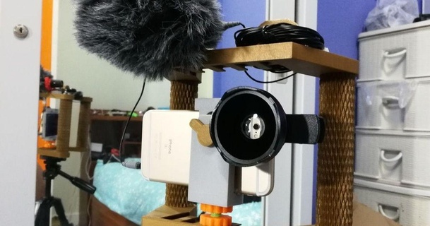 Telefono telecamera rig erkark 3D Modelli gadget foto video cameramount simile fotocamera hotshoe adattatore i phone 3d print model - Mito3D