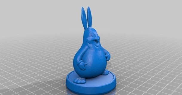 big chungus appropriate number polygons support teeth mrnlce 3D Models Art & Design Sculptures thingiverse 3d print model - Mito3D