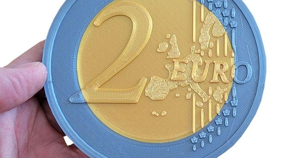 coin coaster euro 2 dreamtime24 3D Models Art & Design 2D Plates Logos thingiverse 3d print model - Mito3D