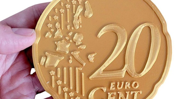 moneda portavasos euro 20 centavo dreamtime24 3D modelos Arte diseño 2D platos logos thingiverse 3d print model - Mito3D