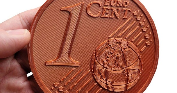 coin coaster euro 1 cent dreamtime24 3D Models Art & Design 2D Plates Logos thingiverse 3d print model - Mito3D