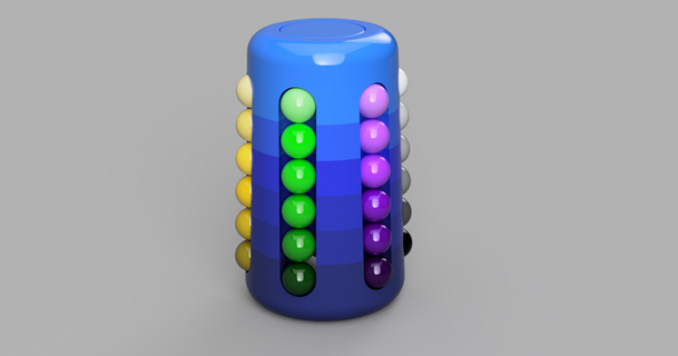 Babylon kule Rubiks mıknatıslanabilir kleiner Latince 3D modeller oyuncaklar oyunlar bulmacalar Brain teasers küp hiperküp evrimi fildişi mermer 3d print model - Mito3D