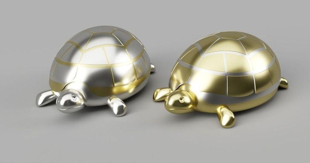 Schildkröte lateiner 3D Modelle Haushalt Haus Ausrüstung Dekor Zahl thingiverse 3d print model - Mito3D