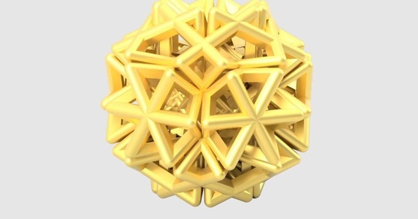 işkence ikosaeder kolye kleiner Latince 3D modeller moda KADIN bilezik dekor küpe anahtarlık 3d print model - Mito3D