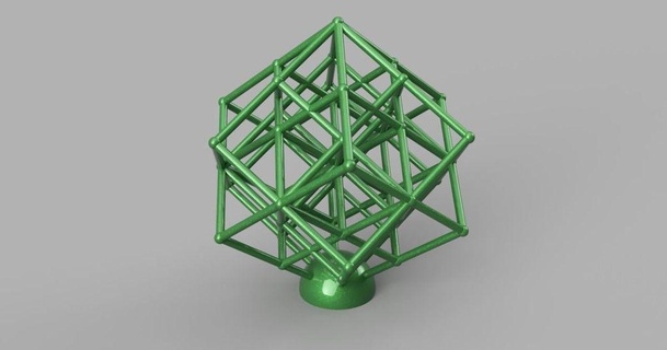 grid cube torture test kleiner lateiner 3D Models Printers Test decor thingiverse 3d print model - Mito3D