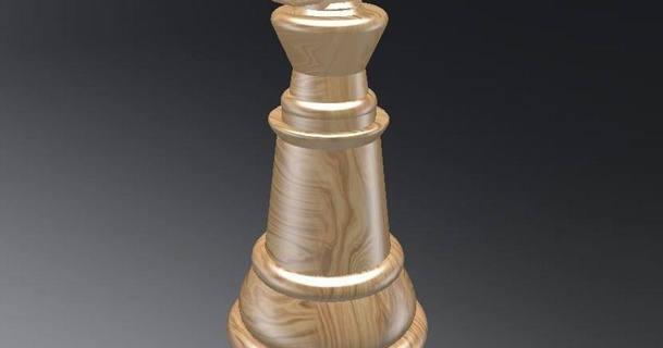 xadrez rei kleiner latim 3D modelos brinquedos jogos borda thingiverse 3d print model - Mito3D