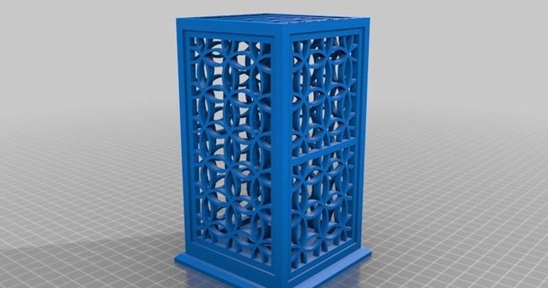 kumiko chá luz lanterna 4 gbpeoplesjr 3D modelos casa equipamento Chá leve thingiverse 3d print model - Mito3D