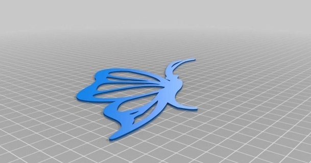 50 butterfly profiles gbpeoplesjr 3D Models Art & Design 2D Plates Logos butterflies stencil thingiverse 3d print model - Mito3D