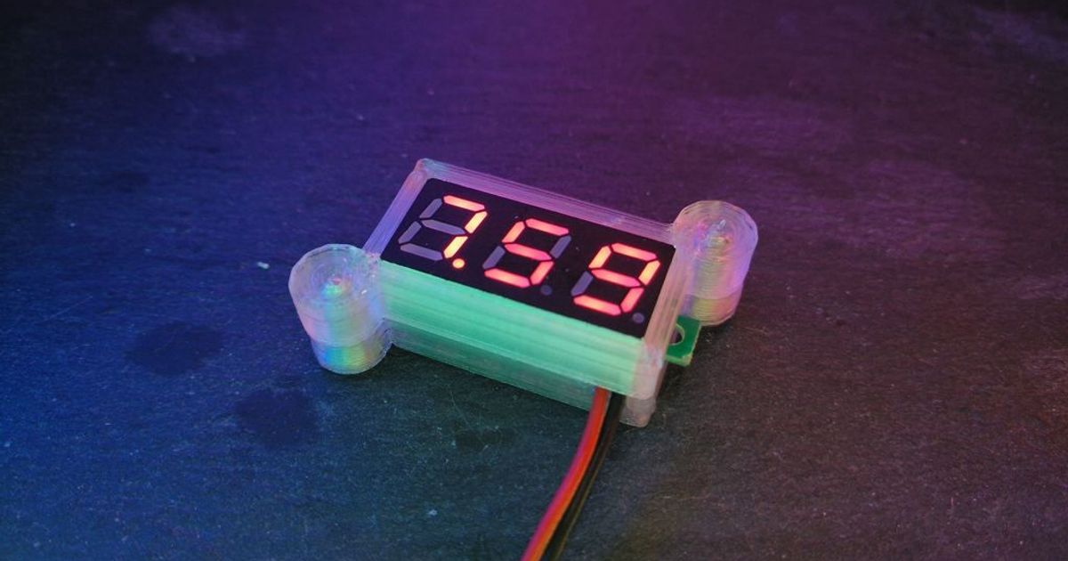 mini enclosure voltmeter module suromark 3D Models Hobby & Makers Electronics thingiverse 3D print model - Mito3D