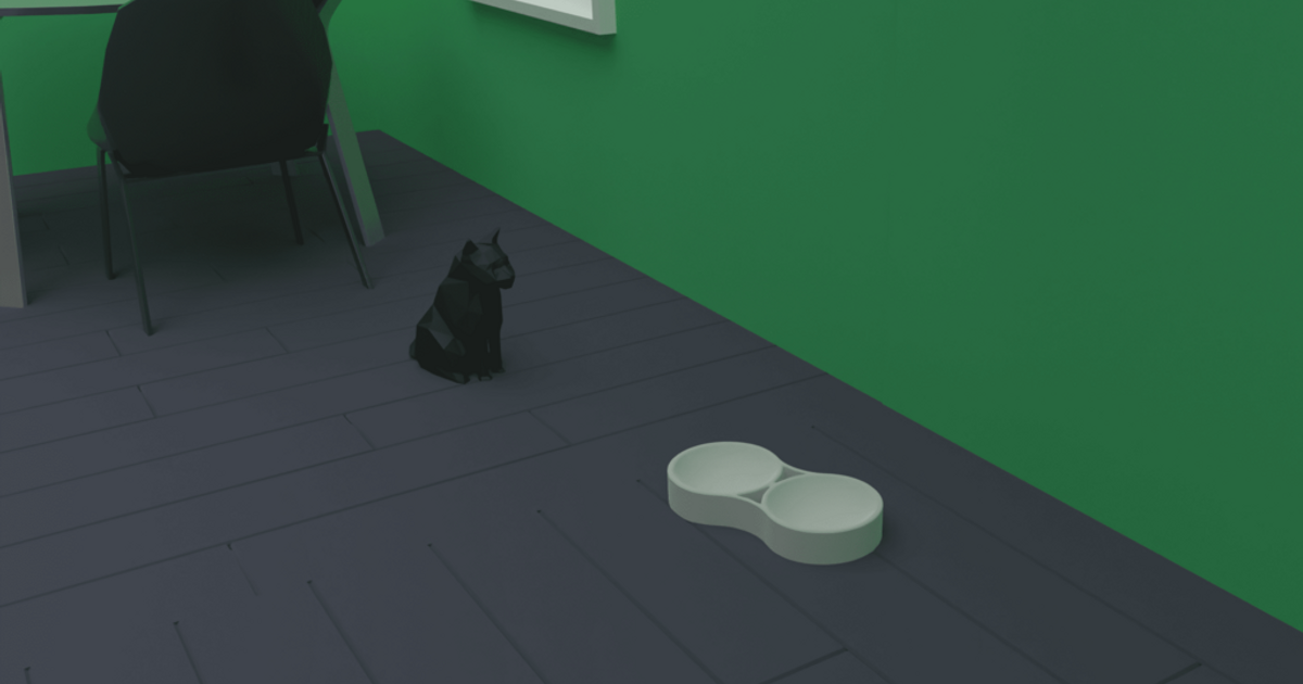 chat aliments bol jr 3D modèles Ménage animaux domestiques chats nourriture 3D print model - Mito3D