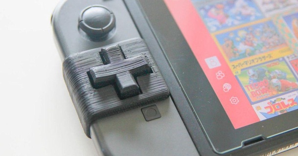 Nintendo interruptor joy con d pad botão removível manabun 3D modelos aparelhos dpad Joycon controle video game 3d print model - Mito3D