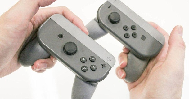 Nintendo interruptor solteiro joy con firmeza + manabun 3D modelos aparelhos Joycon controle video game 3d print model - Mito3D