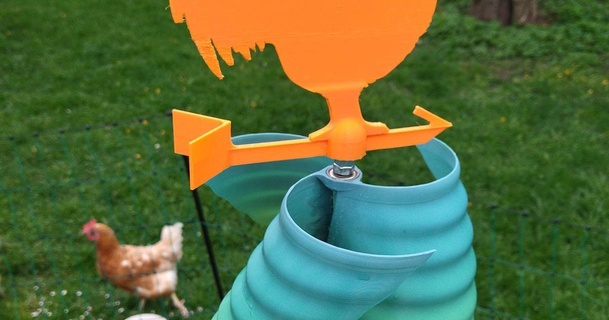 banderuola tempesta dimostrato versione murdoc 3D Modelli domestico all'aperto giardino cazzo indicatore metereologico vento 3d print model - Mito3D