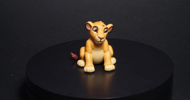 simba filhote leão rei 1994 Jamiekorte 3D modelos brinquedos jogos açao figuras estátuas 3d print model - Mito3D