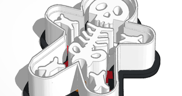 skeleton & voodoo doll cookie cutters teamoliva 3D Models Hobby Makers Other Ideas cookiecutter halloween 3d print model - Mito3D