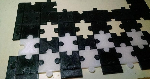 puzzle échecs planche remix Olivier 3D modèles loisir fabricants idées chose universelle 3d print model - Mito3D