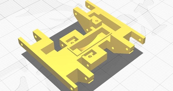 scx24 skid trans mount xxqpxx 3D Models Hobby & Makers RC Robotics thingiverse 3d print model - Mito3D