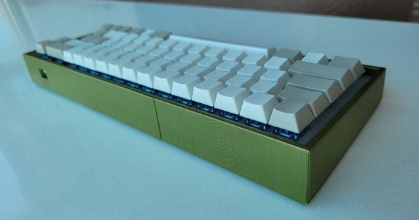 yc66 especial fondo montar versión Roger arbogasto 3D modelos pasatiempo hacedores electrónica teclado mecánico teclados mecánicos thingiverse 3d print model - Mito3D