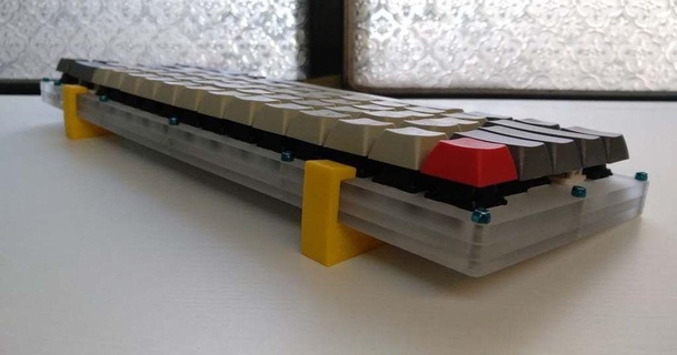 low profile yc66 Fuß Roger Arbogast 3D Modelle Hobby Macher Elektronik mechanische Tastatur thingiverse 3d print model - Mito3D