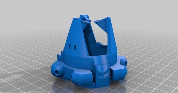 kossel effector diamond hot end pma 3D Models Printers - Upgrades diamondhotend thingiverse 3d print model - Mito3D