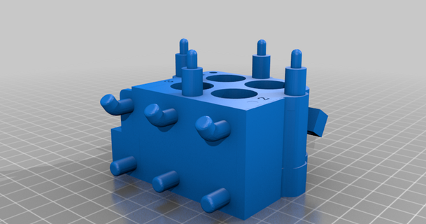 carré traiter outil supporter panneau perforé Jon 3D modèles loisir fabricants outils dillion Dillon chose universelle 3d print model - Mito3D