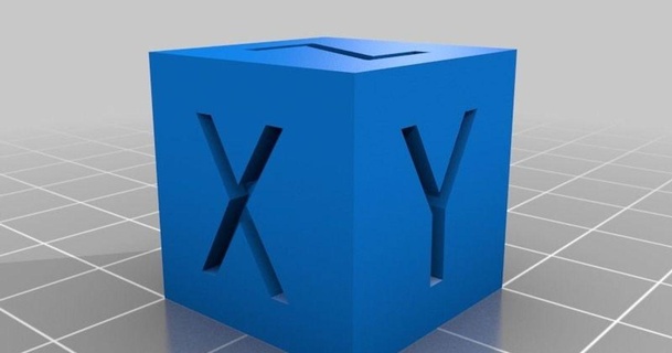 xyz 20mm cube jonbourg 3D modèles imprimantes tester chose universelle 3d print model - Mito3D